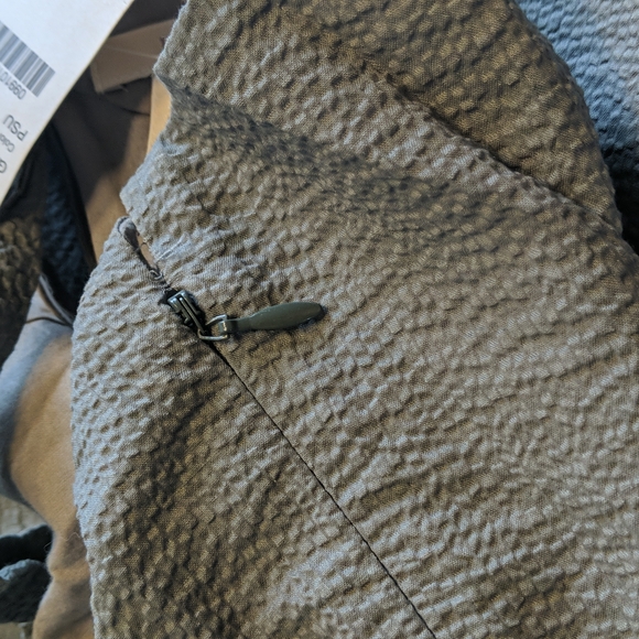 J. Crew Embossed Playa Dress 0 New Pale Surplus Gray Cotton - Picture 9 of 10